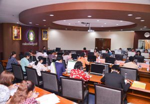 การประชุมจัดสรรงบประมาณรายจ่ายประจำขั้นพื้นฐานและงบประมาณหน่วยงานสนับสนุนการผลิตบัณฑิตฯ